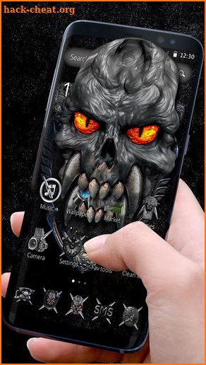 Grey Evil Demon Theme screenshot
