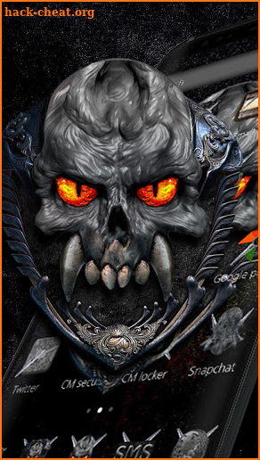 Grey Evil Demon Theme screenshot