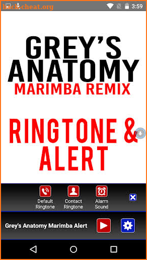 Grey's Anatomy Marimba Tone screenshot