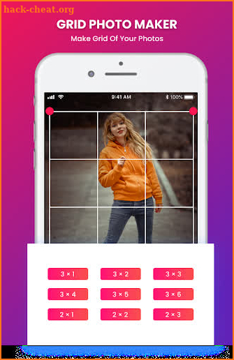 Grid Photo Maker for Instagram 9 Grid Giant Square screenshot