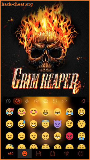 Grim Skull Emoji Keyboard screenshot