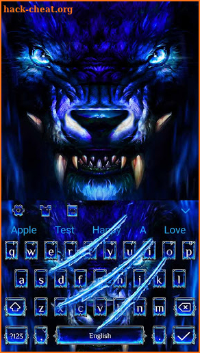Grim Werewolf Keyboard Theme screenshot