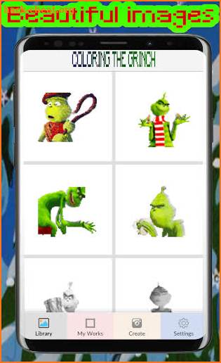 Grinch - Color by number screenshot