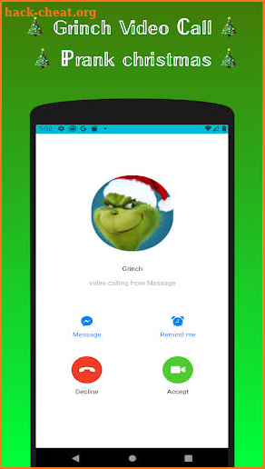 Grinch Prank Video Call & Chat screenshot
