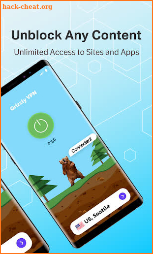 Grizzly VPN - Unlimited Free VPN & WiFi Security screenshot