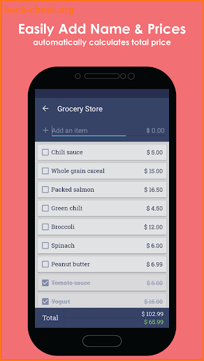 Grocery Shopping List - BudList screenshot