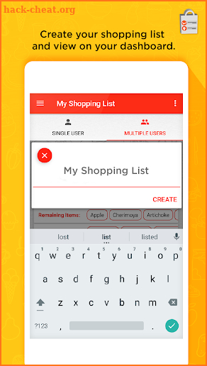 Grocery Shopping List Creator  - Listicle screenshot