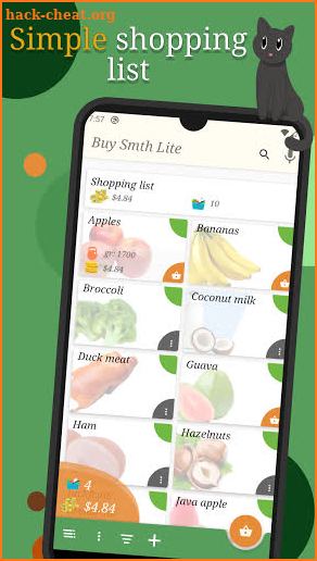 Grocery shopping list personal use - buy smth lite screenshot