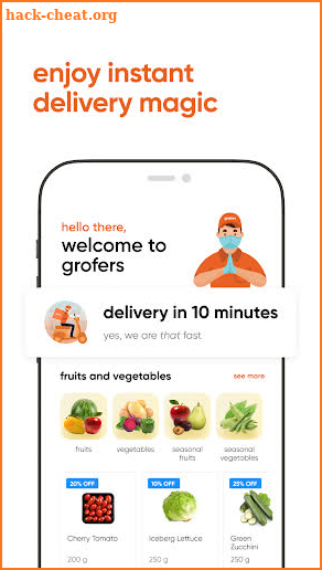 grofers: grocery delivery in 10 minutes screenshot