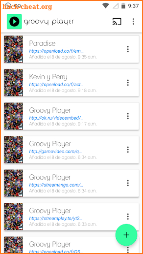 Groovy Player screenshot