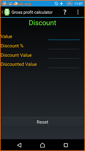 Gross profit calculator PRO screenshot