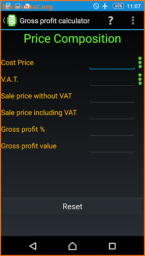 Gross profit calculator PRO screenshot