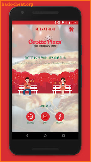 Grotto Pizza Swirl Rewards screenshot