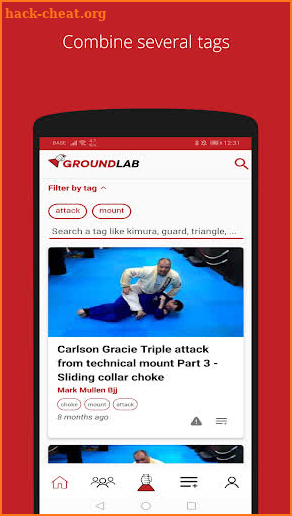 GroundLab - BJJ and Ground Art learning platform screenshot