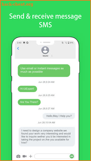 Group Emoji SMS screenshot