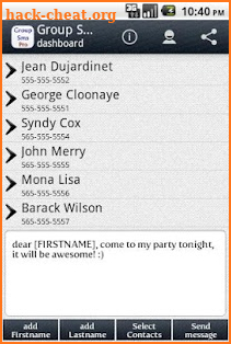 Group SMS Pro screenshot