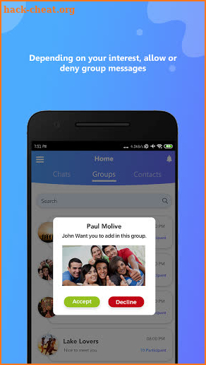 Group Text App screenshot