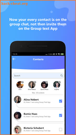 Group Text App screenshot