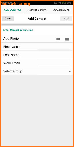 Group Up contact list screenshot