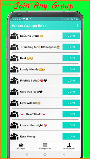 Groups link For Whats Join Active Whats Group 2021 screenshot