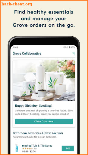 Grove Collaborative screenshot