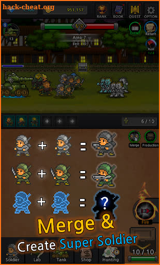Grow Soldier - Idle Merge game screenshot