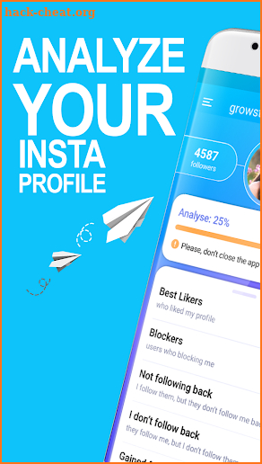 GrowStat: followers reports for instagram screenshot