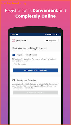 gRuhaps: Service Provider screenshot