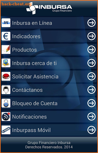 Grupo Financiero Inbursa screenshot