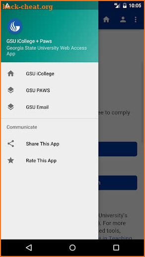 GSU iCollege + Paws screenshot