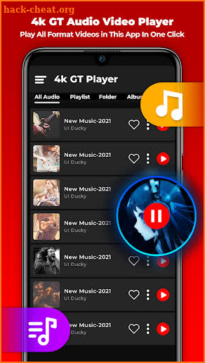 GT Video Player, Media player screenshot