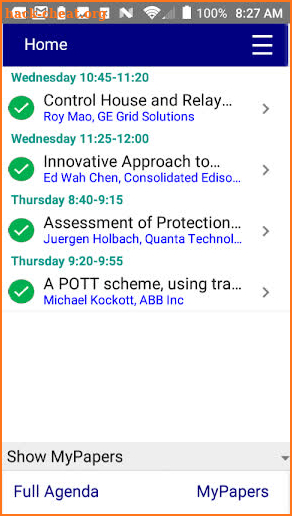 GTPRC Agenda screenshot
