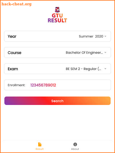 GTU Result | New Working App 2021 screenshot