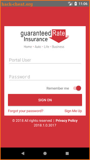 Guaranteed Rate Insurance screenshot