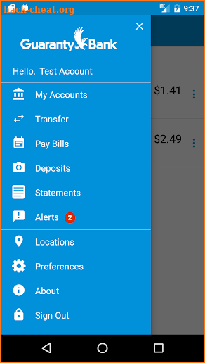 Guaranty Bank Mobile Banking screenshot