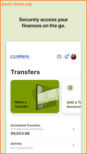 Guardian Credit Union Alabama screenshot