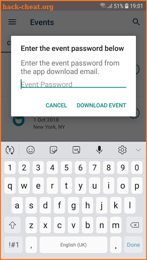 Guardian Life Insurance Events screenshot