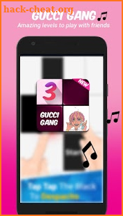 Gucci Gang Piano Tiles : Lil Pump screenshot