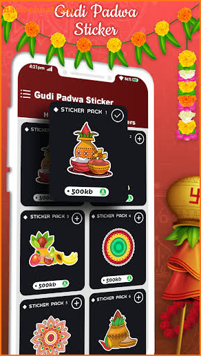 Gudi Padwa Stickers For Whatsapp screenshot
