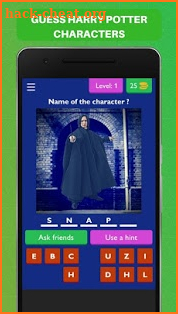 Guess Harry Potter Characters Game Quiz screenshot