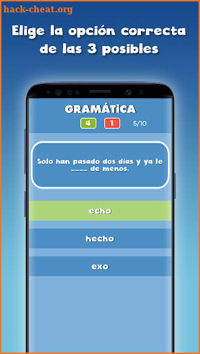 Guess the correct word in Spanish free screenshot