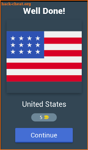 Guess the country according to the flag screenshot