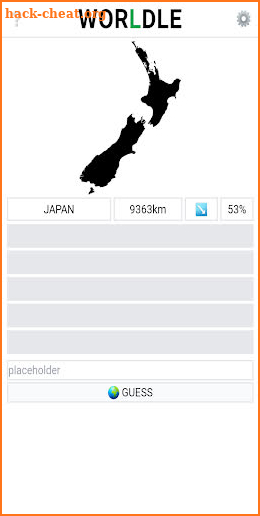 Guess the Country - Worldle screenshot