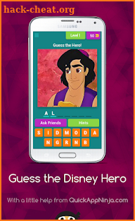 Guess the Disney Hero screenshot