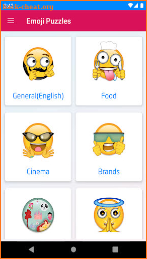 Guess the emoji puzzle game screenshot