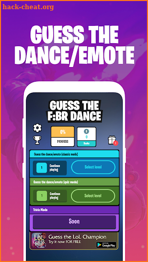 Guess the Fortnite Dance and Emote screenshot