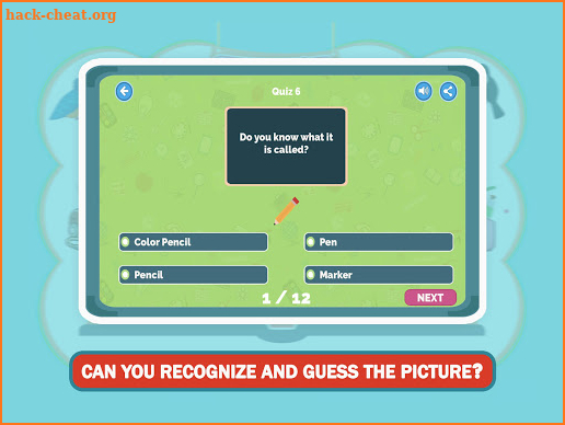 Guess The Picture Quiz Games - Guess Word Kids App screenshot