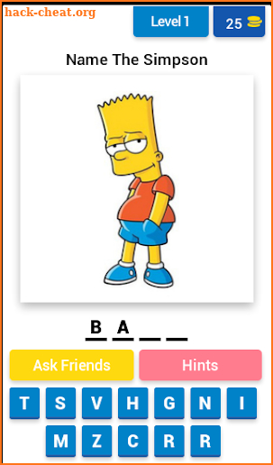 Guess The Simpsons Quiz screenshot