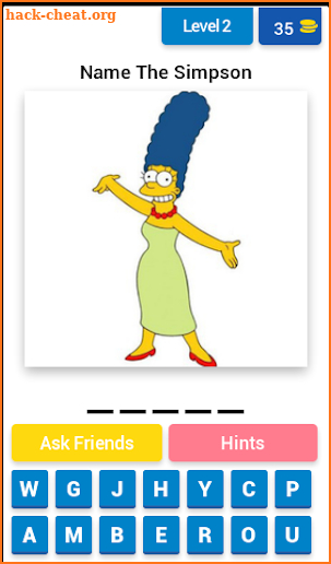 Guess The Simpsons Quiz screenshot