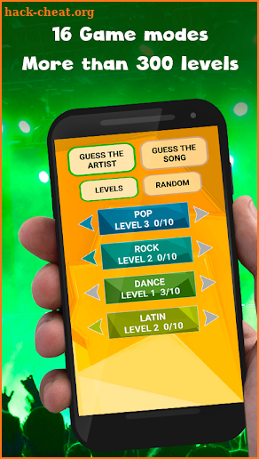 Guess the song - music quiz game screenshot